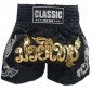 Pantaloncini de Muay Thai Boxe Classic : CLS-015 Nero